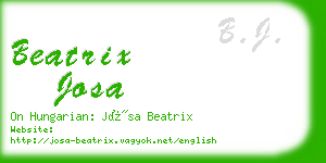 beatrix josa business card